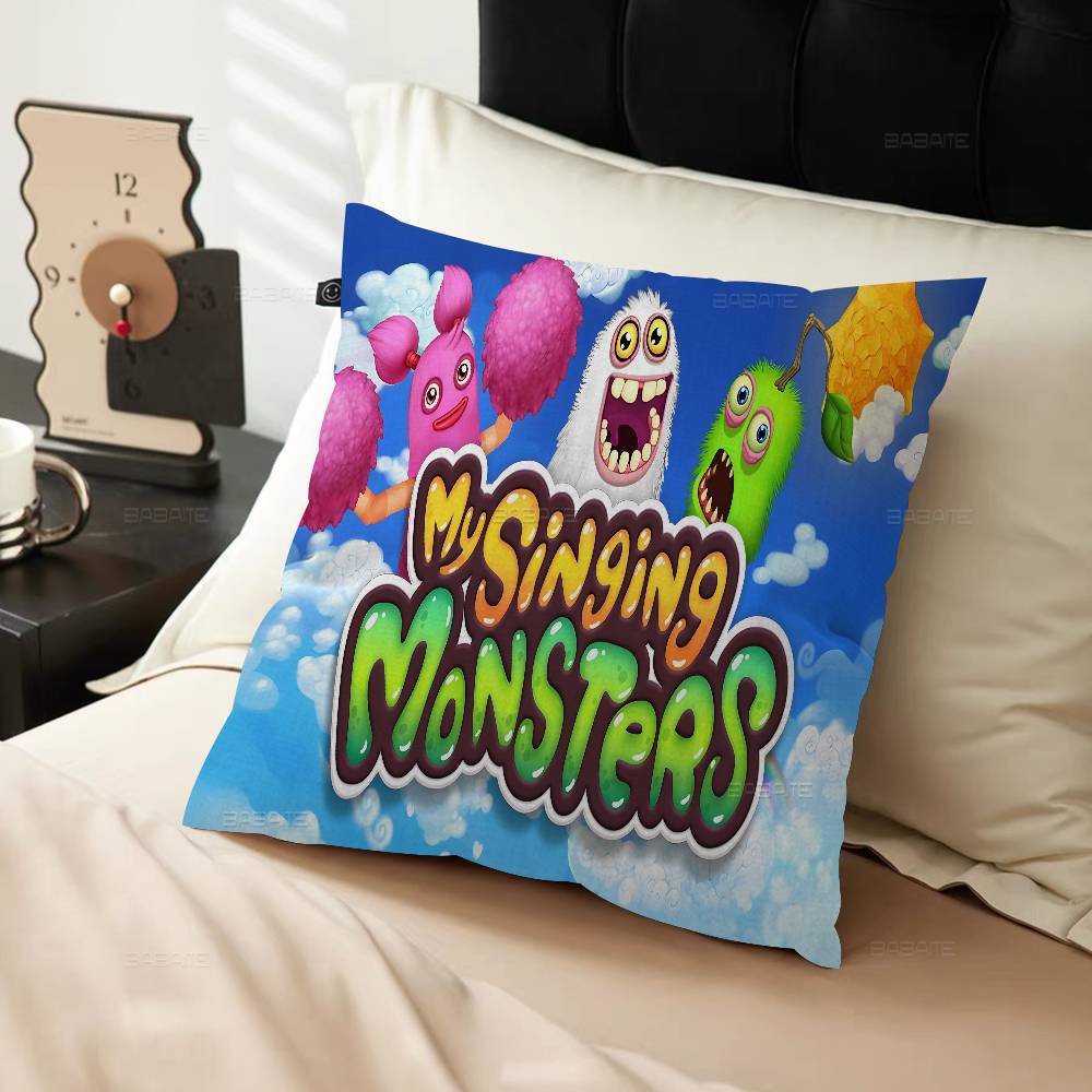 

Музыкальная игра My Singing Monsters Наволочка со Стичем Счастливый Дракон Чехол на Подушку для Дивана Декор Комнаты Подарок для Детей 30cmx30cm