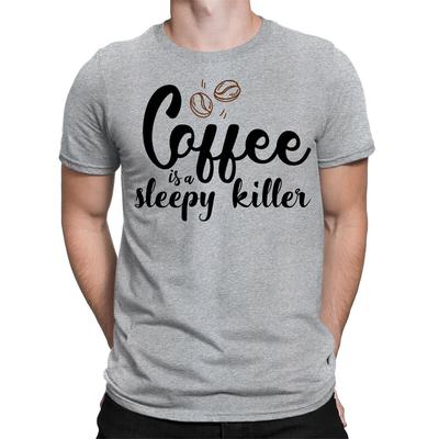 Kaffee ist ein Schlafkiller Koffeinliebhaber Lustiger Spruch Herren Damen T-Shirts #BAL