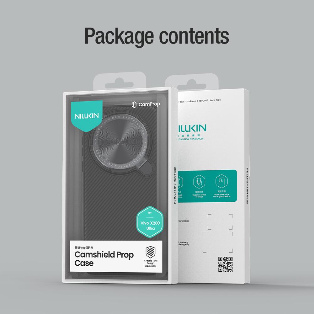 NILLKIN Pro pouzdro na telefon Vivo X200 Ultra CamShield Prop Ochrana fotoaparátu Zadní kryt