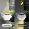 Solar Powered Outdoor Lights w/3 LED Bulbs,Auto On/Off,Wall/Gutter/Fence Mount,Warm White Light,Garden Patio Yard Camping BBQ