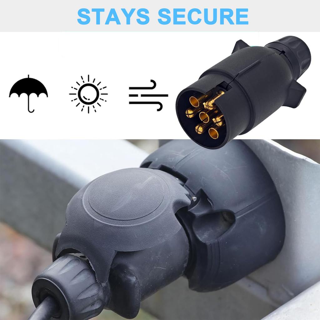 Set Priză și Ștecher 12V cu 7/13 Pini pentru Remorcă Stecher Remorcă Rulotă Priza Rulotă Conector cuplare Remorcă Auto Stecher EU