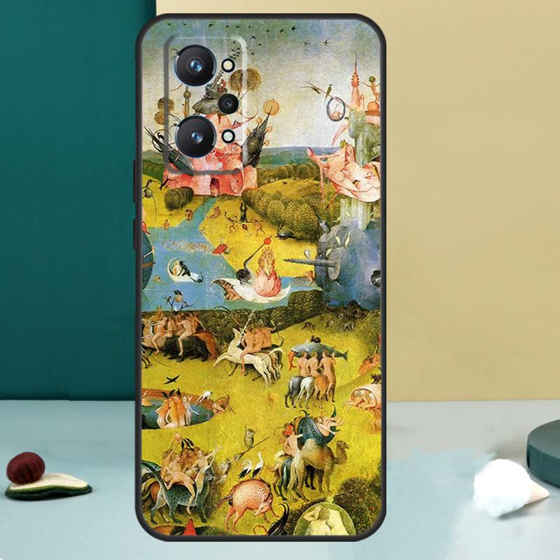 Hieronymus Bosch Art For Realme 14 13 Pro Plus 10 11 12 GT 5 6 6T GT7 Pro C61 C55 C53 C51 C21Y C25S C75 C67 Case