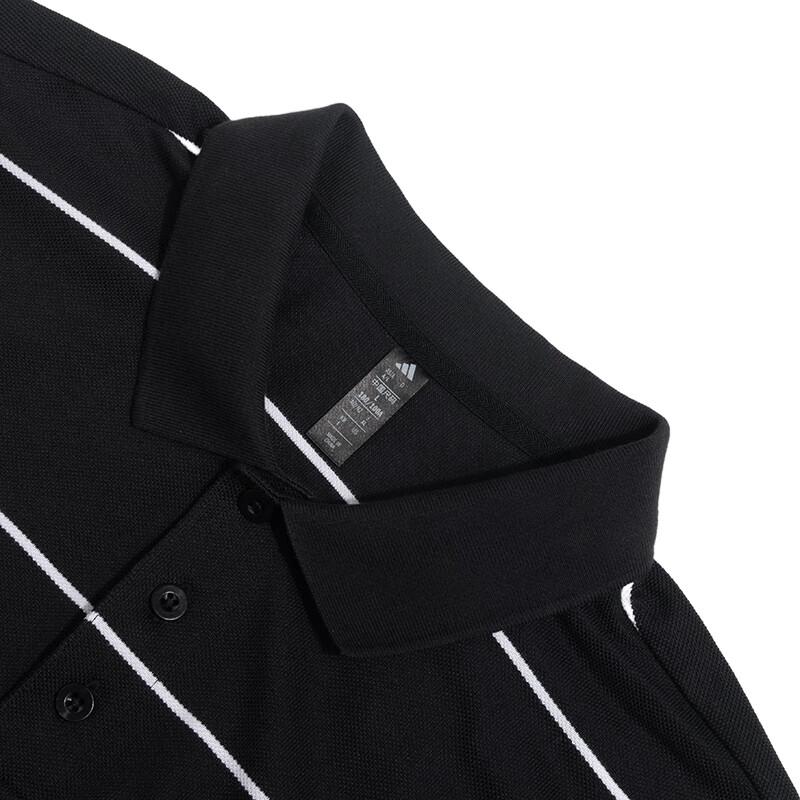adidas Sports Casual Short Sleeve Polo Shirt Men Tops Black JL6042