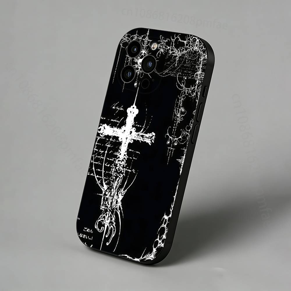 

Готичний Кібер Сигіл Хрест Чохол для iPhone 16,15,14,13,12,11 Pro,Max,Plus,X,XS,XR,SE,Mini Захисна Накладка на Задню Панель iPhone13mini
