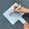 10 Stück trocken abwischbare Antwortpaddel, handgehaltenes doppelseitiges Paddel, Mini-Whiteboards, kleine Whiteboards, trocken abwischbare Schilder, Auktionspaddel