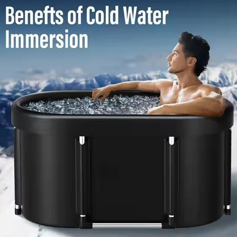 1Set Ice Bath Tub Portable Outdoor Cold Plunge Tub for Recovery Cold Plunge for Family-Foldable for Gym/Home Ice Bath Tub