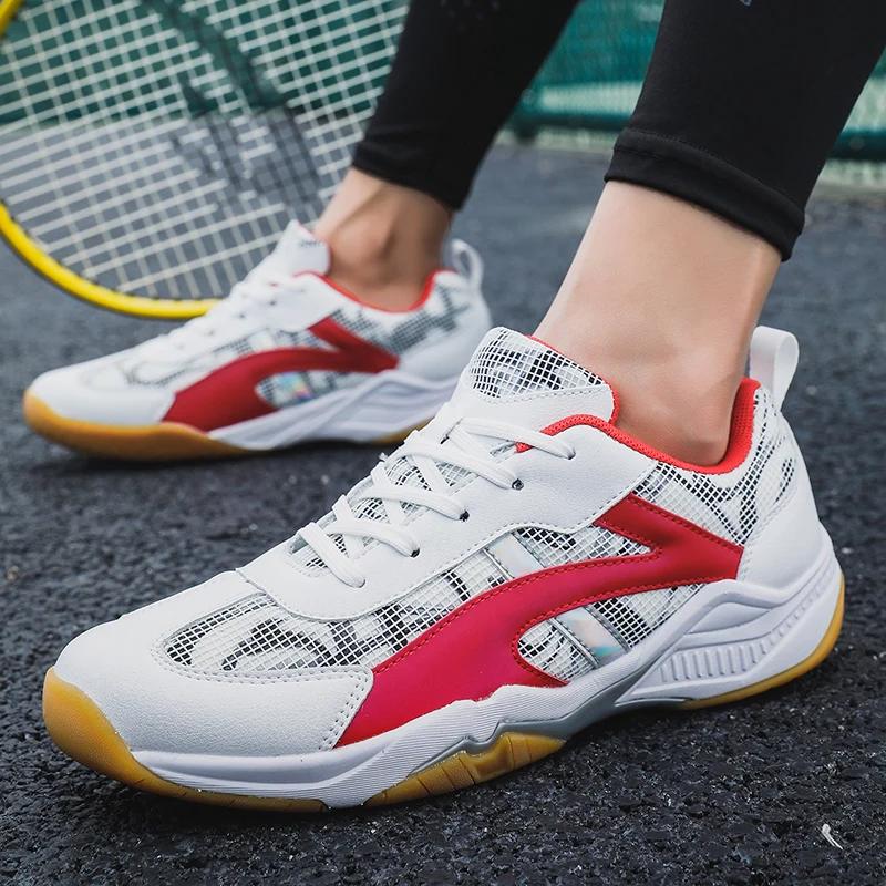 New Badminton Shoes Men Badminton Sneakers Light Weight Table Tennis Shoes Ladies Volleyball Sneakers