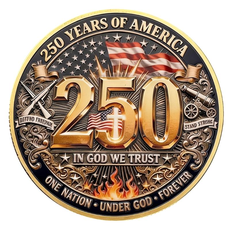 250th Anniversary US Commemoratives Coin Patriotic US Martial Challenge Coin US 250th Coin,Marine Corps Collectible 1