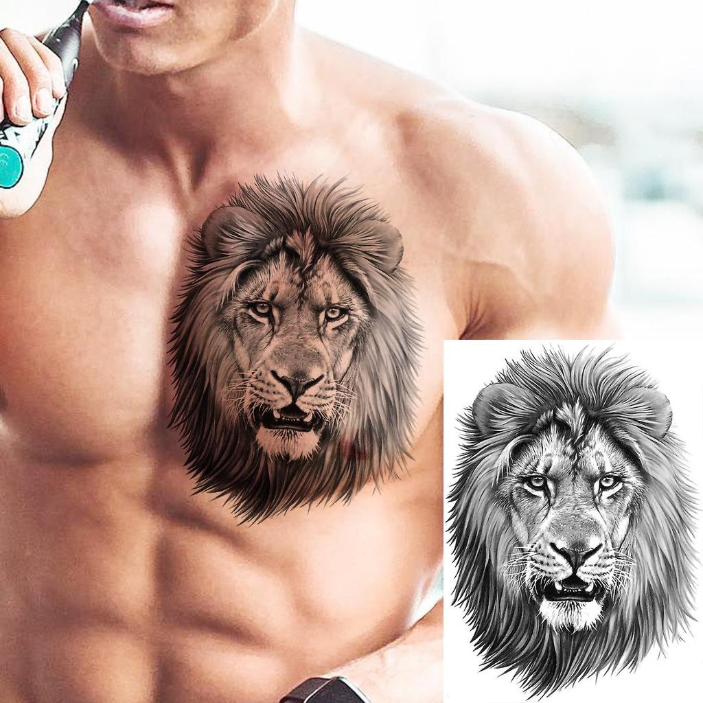 Realistic Long-lasting Animal Head Temporary Tattoo Stickers