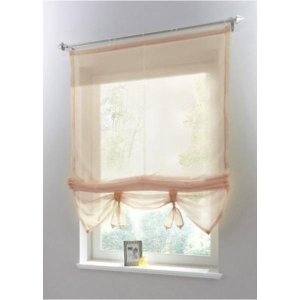 Te-24B Piercing Roman Curtain, Lifting Curtain, Kitchen Study Balcony Bay Window Curtain