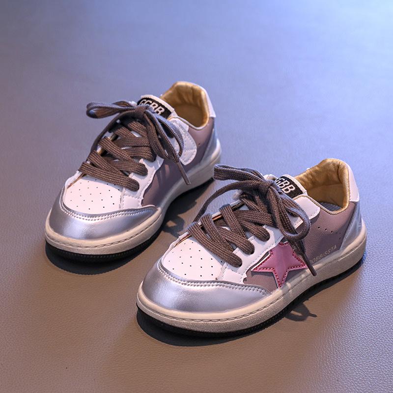 

Кроссовки со звездным узором для мальчиков и девочек, осенние новые студенческие низкие повседневные кроссовки 36 розовый