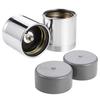 CZC AUTO 1.98 Inch Bearing Protectors With Protective Bras For Trailer Boat, Chromed, Pair