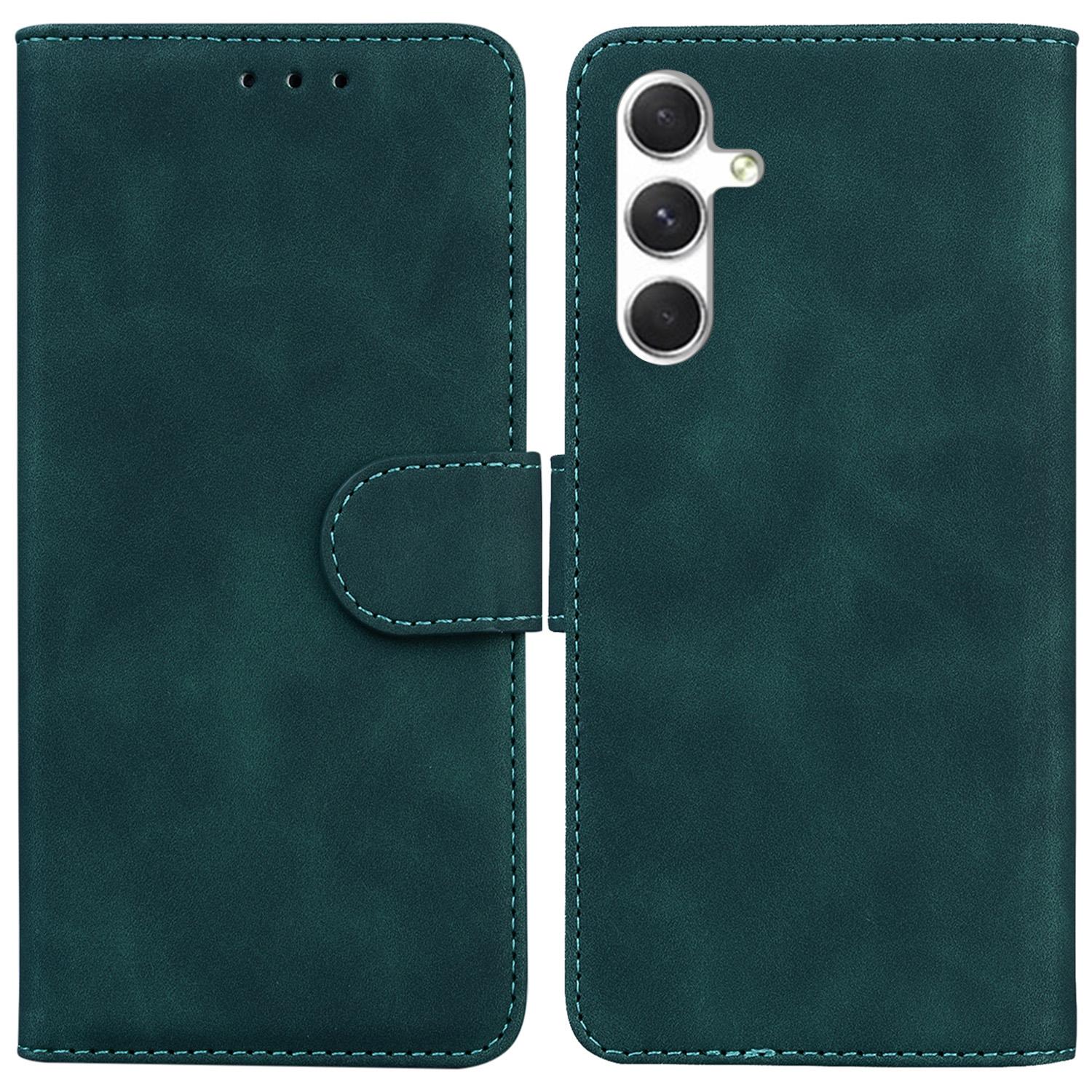 

For Samsung Galaxy S25 Case Solid Color Leather Wallet Phone Cover D
