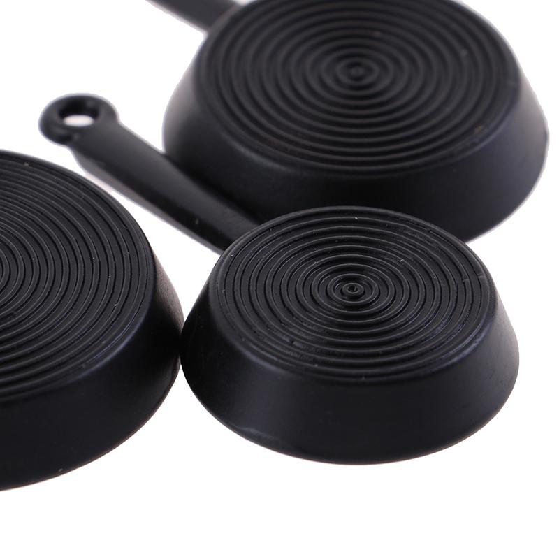 Cena de jogo de comida criativa modelo mini frigideira conjunto de 3 peças acessórios para casa de bonecas