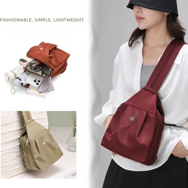 Casual Small Backpack for Men And Women with Multiple Compartments Large-Capacity Crossbody Chest Bag Portable Storage handbags
