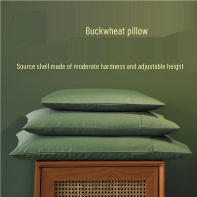 Adjustable Buckwheat Hull Pillow for Adults, Students, and Children - Cervical Support for Home Use