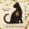 Wooden Wall Catshaped Shelf Gothic For Crystals Decor