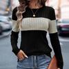 Sweater Women O Neck Knitted Streetwear Autumn Winter Vintage Clothing Casual Long Sleeve Sweater