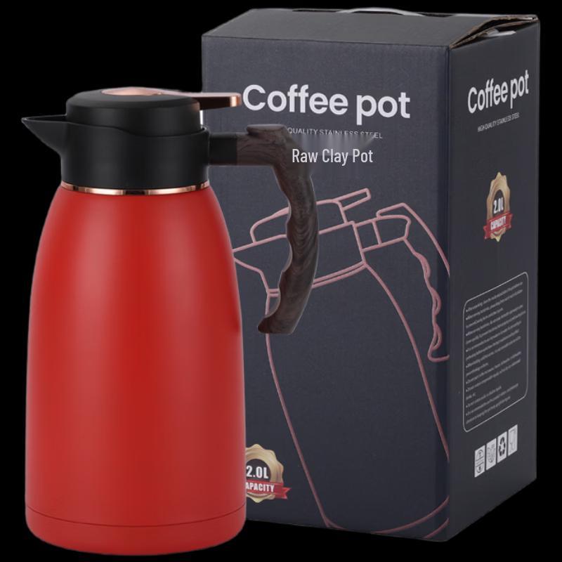 Shangqi Wooden Handle Elegant Vacuum Insulated Pot