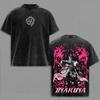 Anime BLEACH Kuchiki Byakuya Graphic T Shirt Men Women Washed Cotton Tshirts Vintage Casual Clothing Harajuku Unisex T-shirt