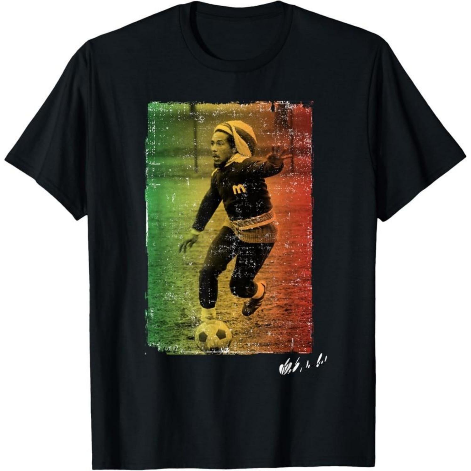 Bob Marley Rasta Football T-Shirt Unisex T-Shirt S