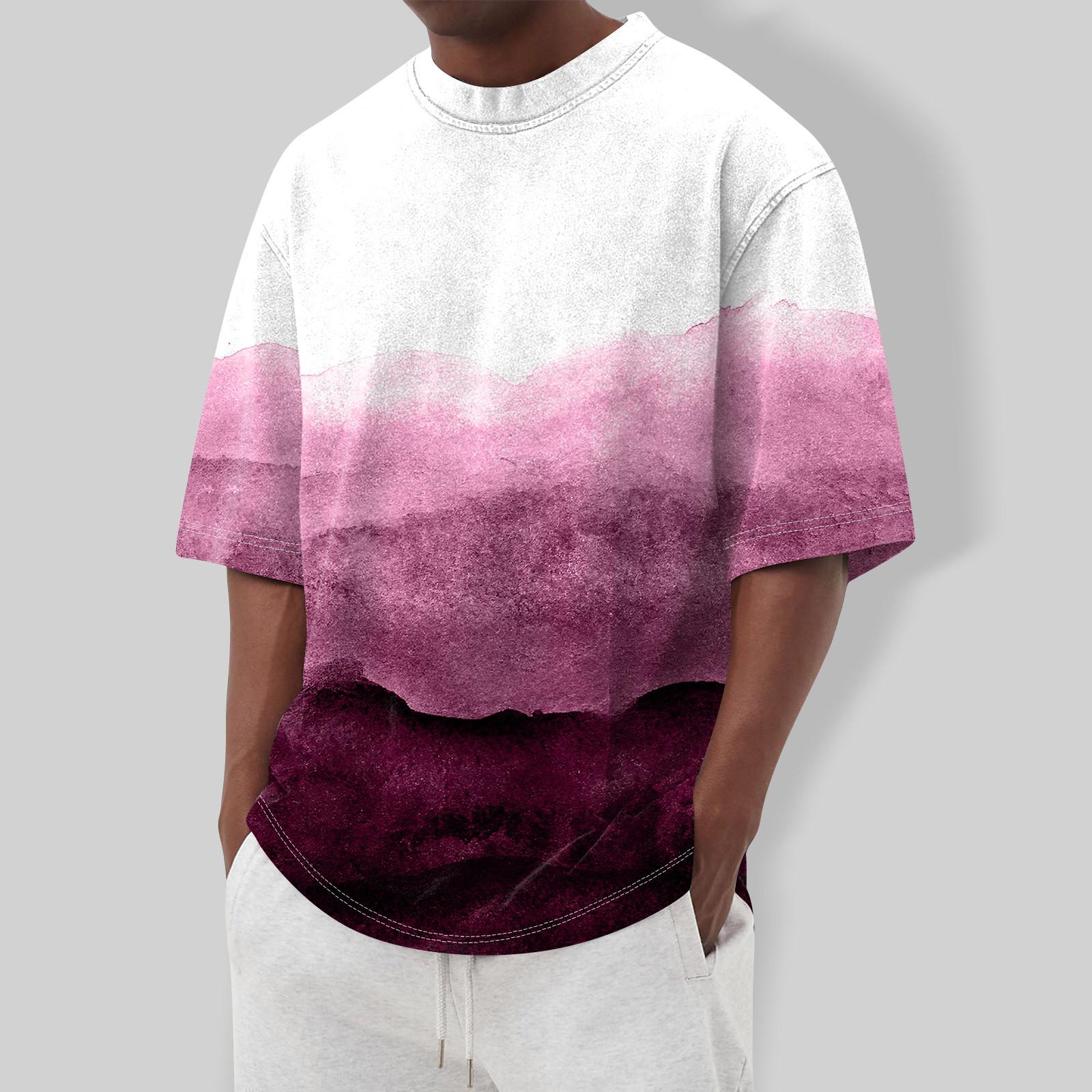 

Мужская футболка Футболки с графическим текстом Pool3D печать Уличная повседневная одежда с короткими рукавами и принтом Базовая одежда XL