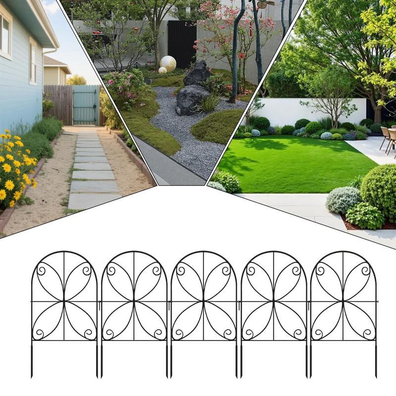 Recinzione da Giardino 10 Pezzi Recinzione Decorativa per Fioriere Bordura Robusta per Paesaggistica Resistente alle Intemperie Forniture da Giardinaggio Esterno
