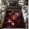 Tappeto in Flanella Stampato Manchester United Antiscivolo Morbido Poliestere Tappeto per Pavimento Tappetino Decorativo per Interni per Camera da Letto Soggiorno Divano