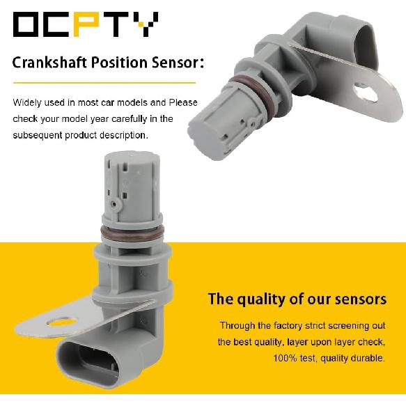

OCPTY Engine Crankshaft Position Sensor Fit for 2007-2013 for Chevy Silverado 1500 Tahoe Avalanche Suburban Express for GMC Sierra Yukon Savana for