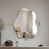 Irregular Shape LED Vanity Mirror: Wall-Mounted, Luminous, Smart Cloud Bedroom Makeup Mirror with Lights