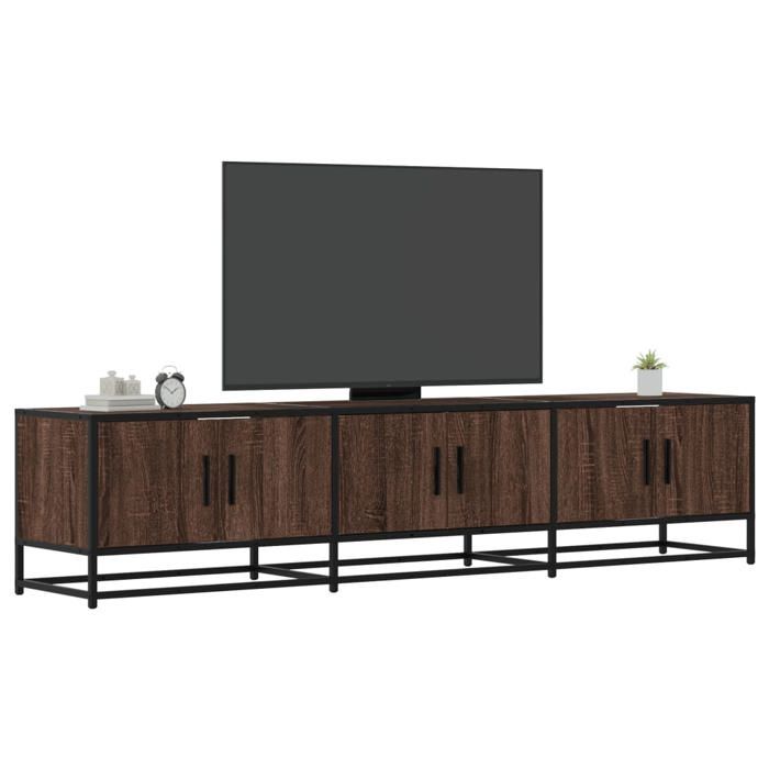 VidaXL Meuble TV chêne marron 180x35x41 cm bois d'ingénierie, support TV, buffet TV, meuble multimédia, banc TV, meuble 3300789