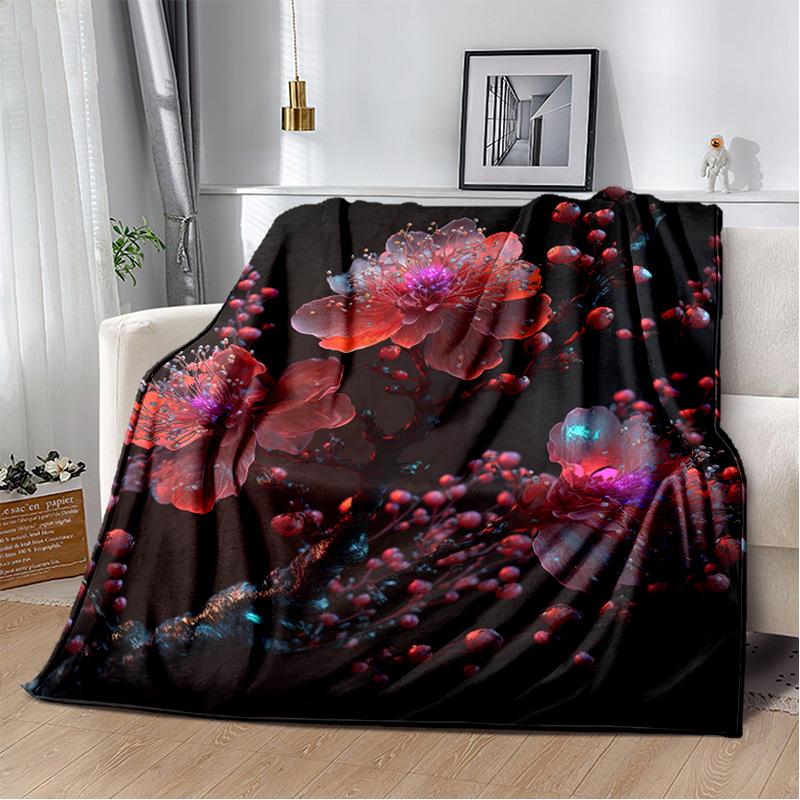 HD Pretty Flower Daisy Rose Chrysanthemum Blanket,Soft Throw Blanket for Home Bedroom Bed Sofa Picnic Travel Cover Blanket Kids