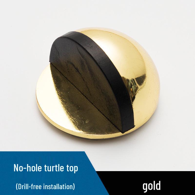 304 Stainless Steel Magnetic Turtle Top Door Stopper, Anti-Collision Floor Bumper & Rubber Limiter