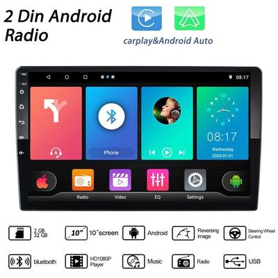 2 Din Android 10 inch Auto Multimedia Video Player Radio Stereo Universal GPS pentru Volkswagen Nissan Hyundai Kia Toyota