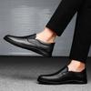 Men Shoe Genuine Leather Men Loafers Outdoor Men Casual Business Shoes Mens Slip on Office Shoes Classic Men's Comfortable Flats