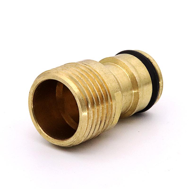4-Point Quick-Connect Water Gun Threaded Nipple for Garden Hose