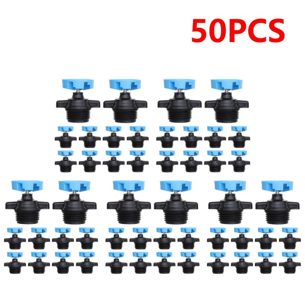 20-100PCS Rotatable Irrigation Dripper Garden Small Drip Irrigation System 6 Holes Atomizing Sprinkler Yard Watering Nozzle
