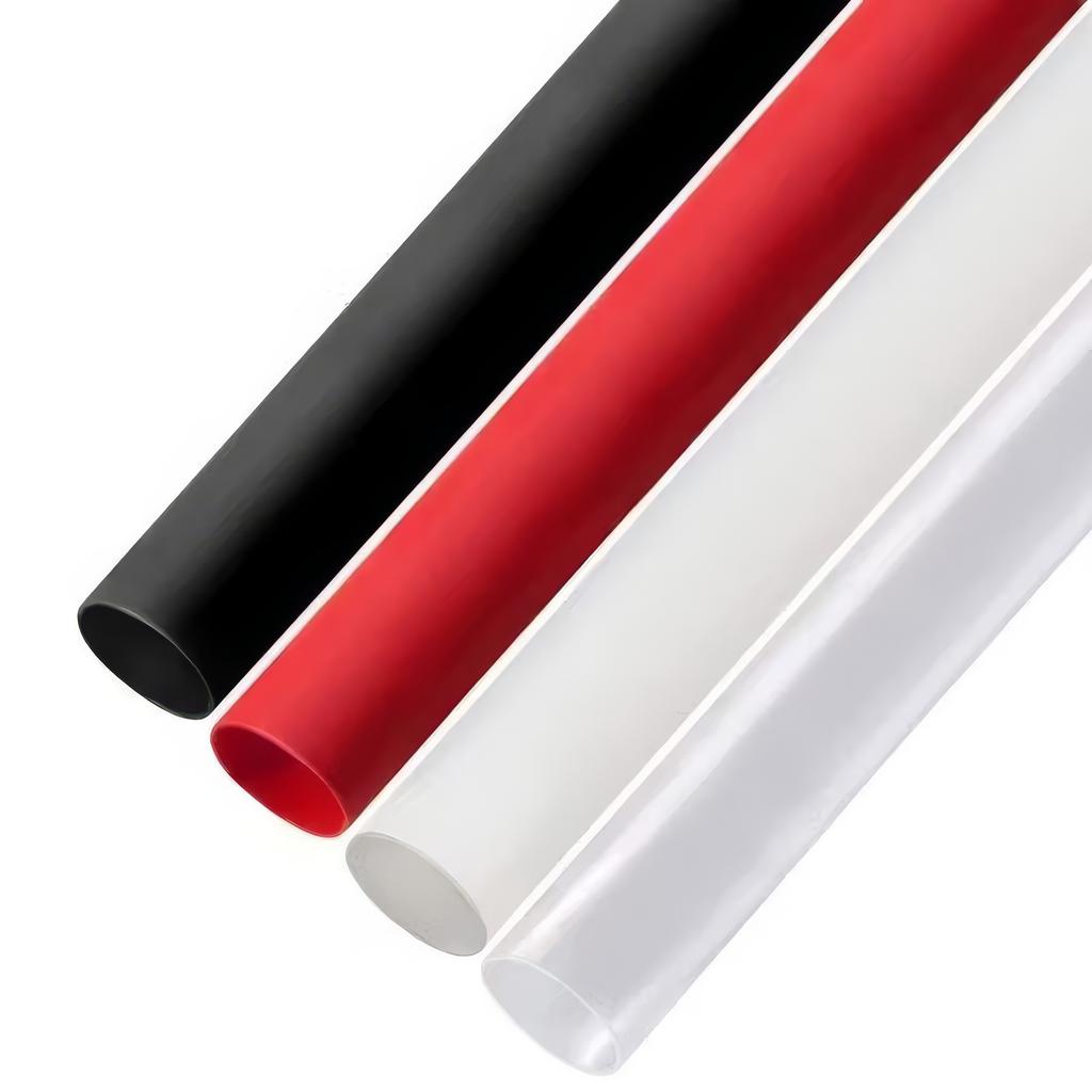 127/254 Pièces de Gaine Thermorétractable Rouge et Noire, Kit d'Emballage de Câbles, Convient pour un Usage Domestique et Industriel