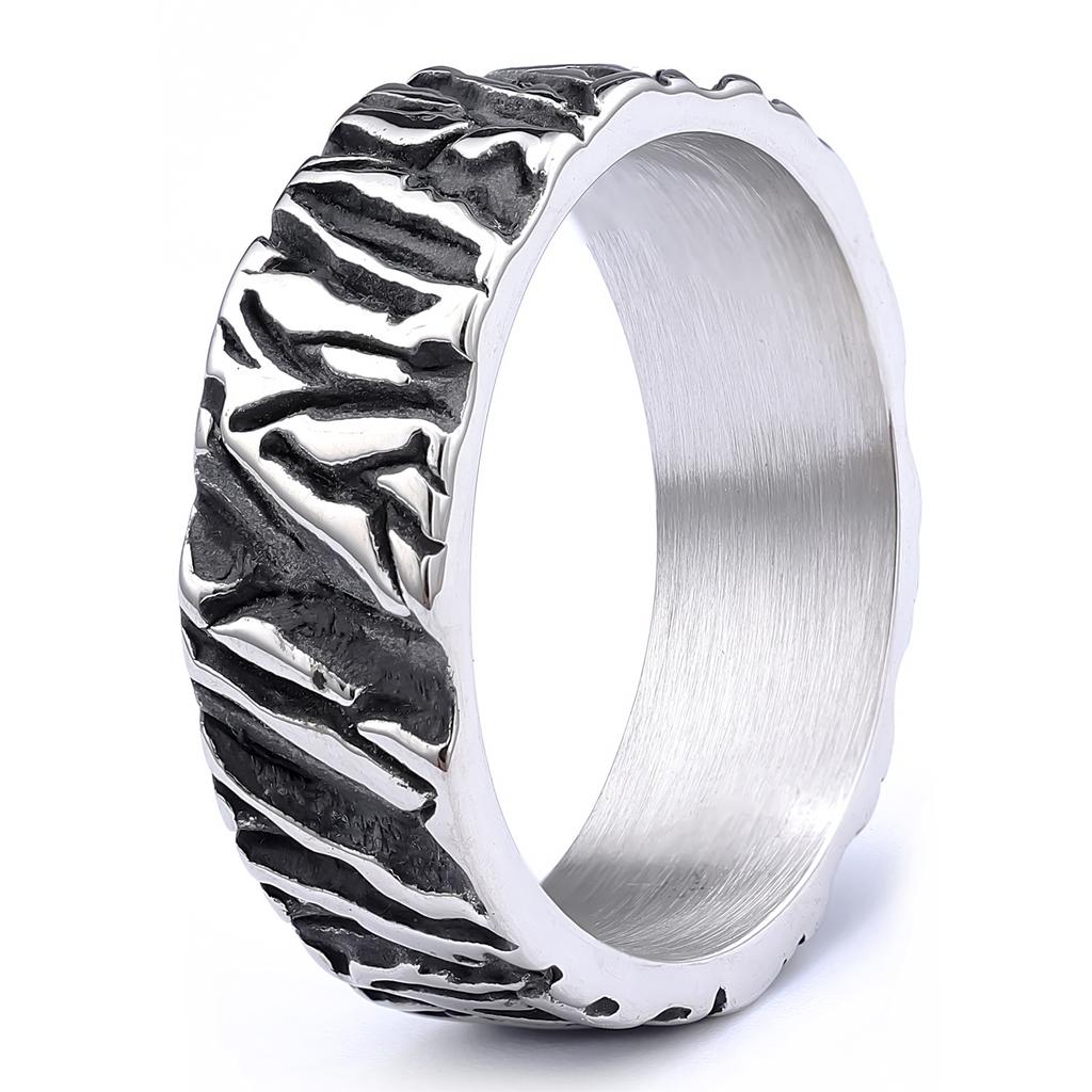 Minimalist Textured Unisex Ring Stylish New Finger Ring for Men Women