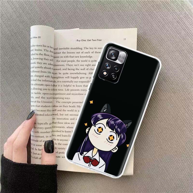 Anime Komi Shouko Cant Communicate Phone Case For Xiaomi Redmi Note 14 13 Pro Plus 5G Cover 13C 14C 12 12C 9 9T 9C 10 10C 8 7 6