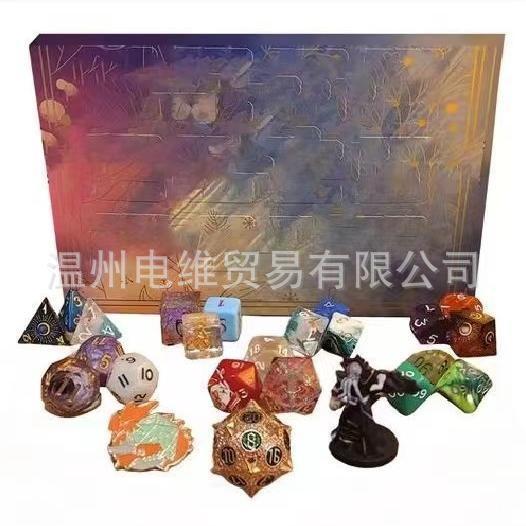Dice Advent Calendar 24 Day Blind Box Mini Set For RPGs Party Centerpiece Home Decor Gift For Teens Adults Christmas