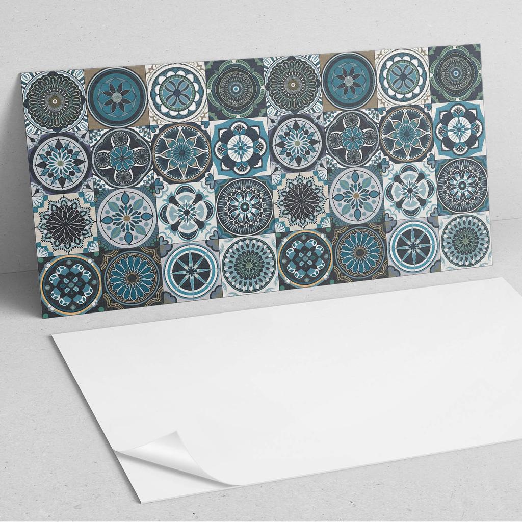 Estetyczne Kafelki Ścienne Winylowe Z Nadrukiem Wzory Mozaikowe W Kratkę 10X40X20 Cm