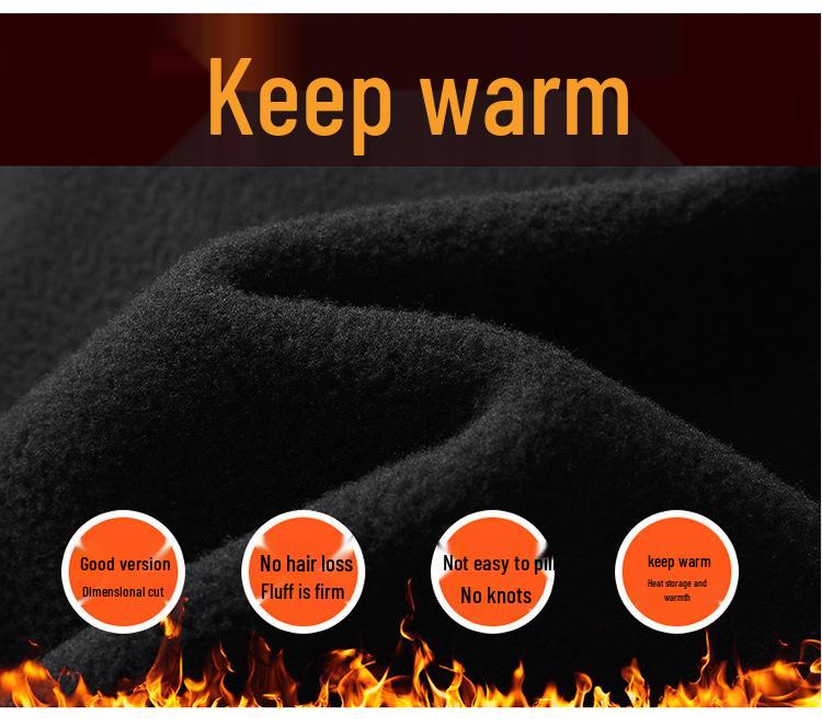Men's Plus Velvet Winter Ski Pants - Windproof, Waterproof, Wear-Resistant, Warm for Hiking, Fishing, and Mountaineering.