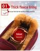 Leather Women's Waterproof Cotton Shoes - Winter Plush Warm Flat Slip-On Boots