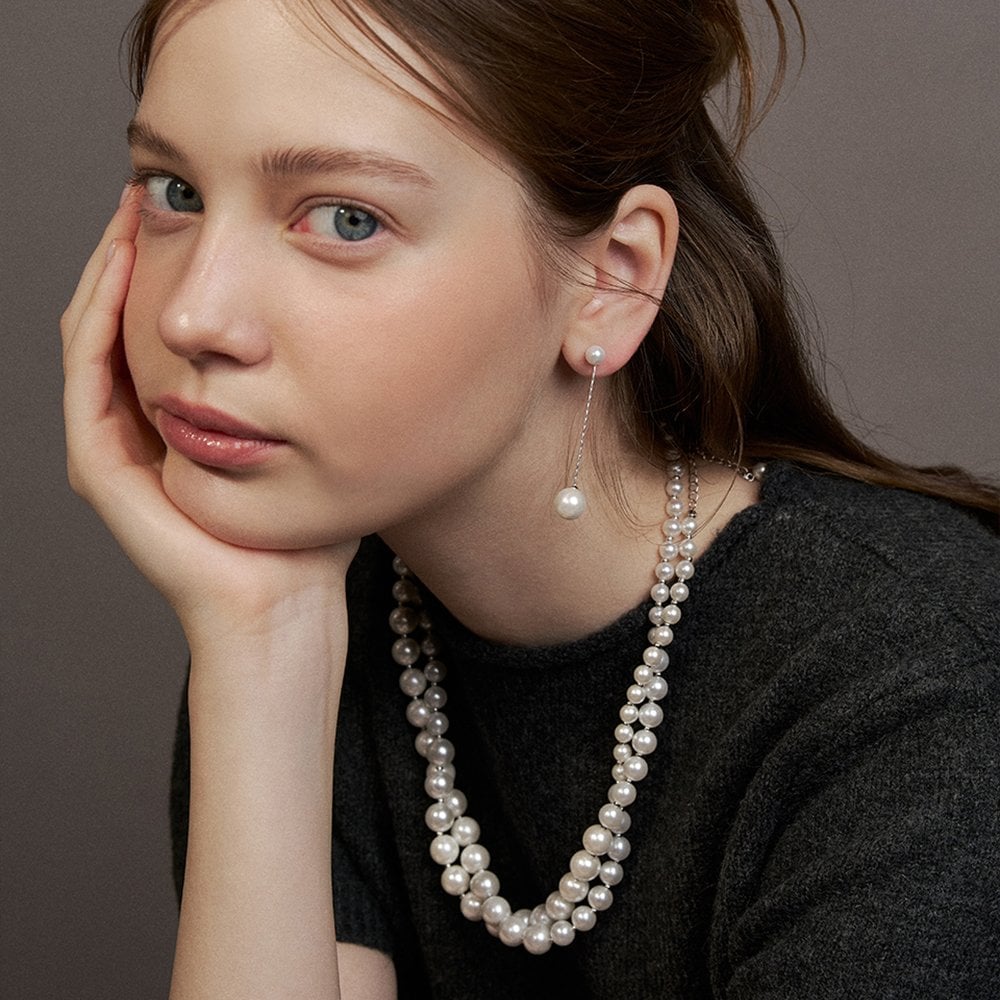 [Hei][Worn by Mamamoo Solar] Crescendo Pearl Necklace