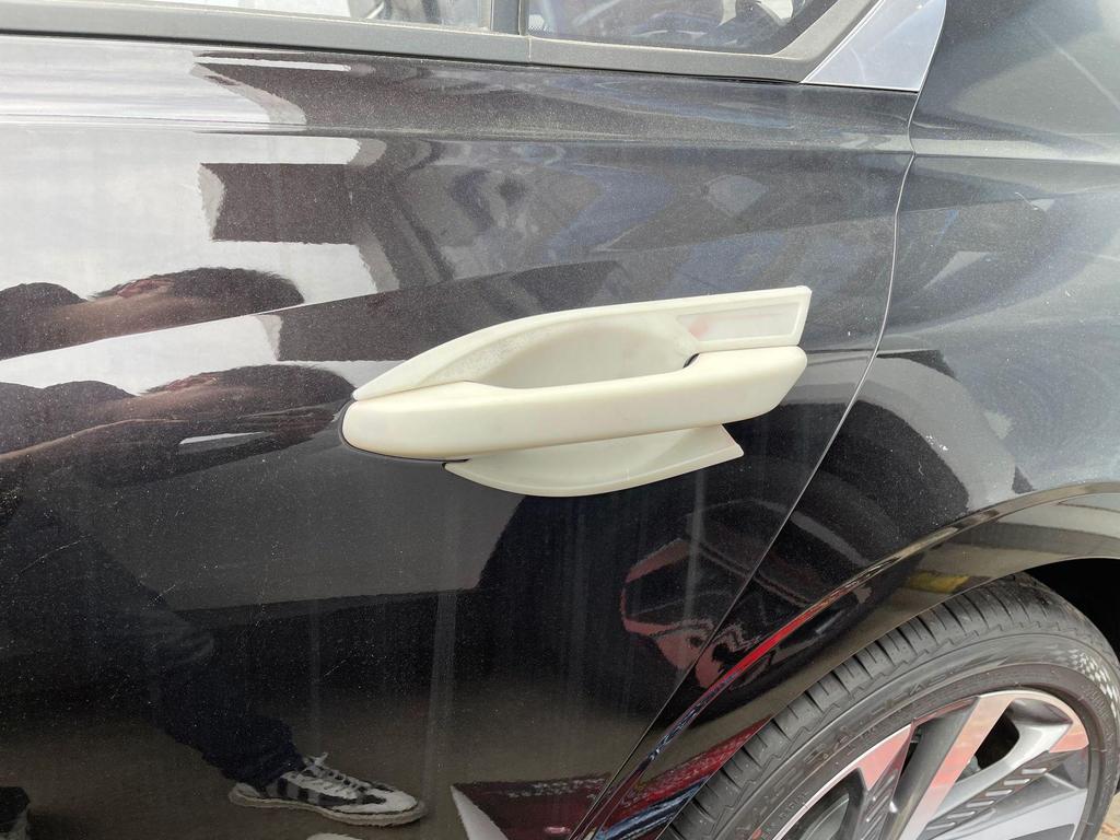 Mingtu Rearview Mirror & Door Handle Cover with Bright Trim for 21st Generation