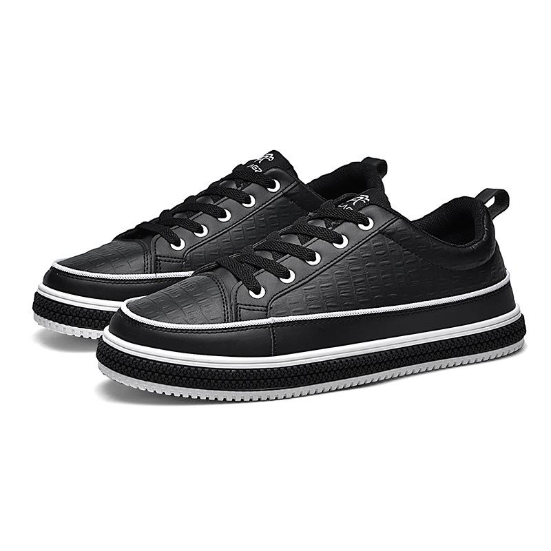 

Men Large Size New Leather Casual Board Shoes Fashionable Versatile Trendy Shoes Outdoor Casual Sneaker Zapatillas Hombre 46