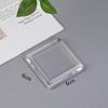 Transparente quadratische Kristallglasbasis Klarer Ausstellungsständer für Schmuck Handwerk Ornamente Heim-Schreibtischdekoration