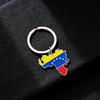 Venezuela Map Flag Keychain Pendant Keyring Support Venezuela Gift Rustproof