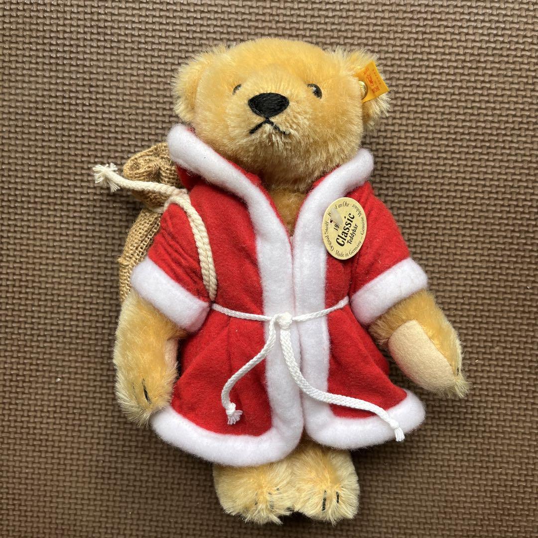 

[USED] Steiff Teddy Bear Santa Claus Christmas